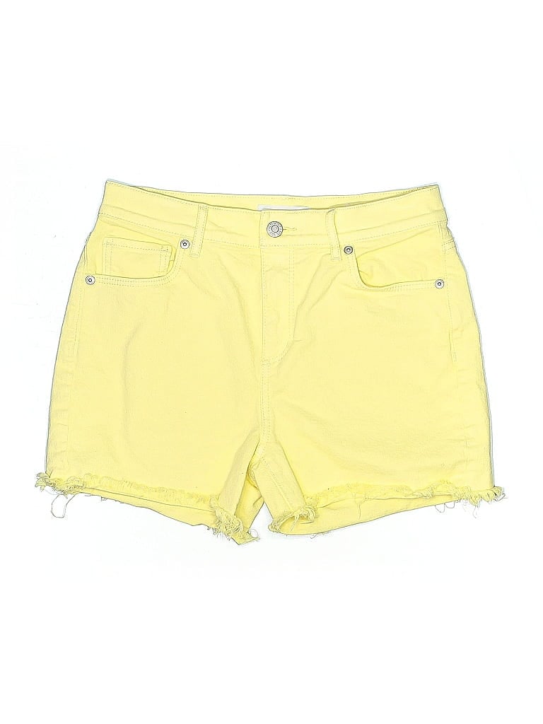 Pre-owned Ann Taylor Loft Denim Shorts In Yellow