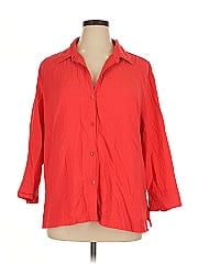 White Stag 3/4 Sleeve Button Down Shirt