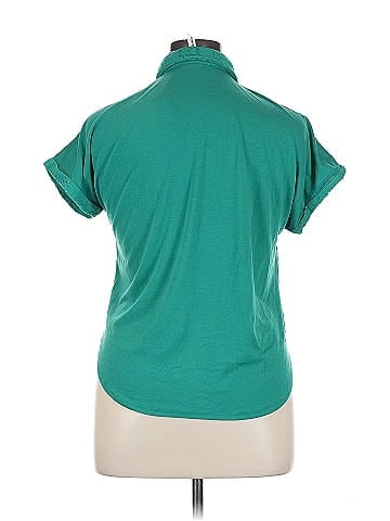 NY Collection Short Sleeve Blouse (view 2)