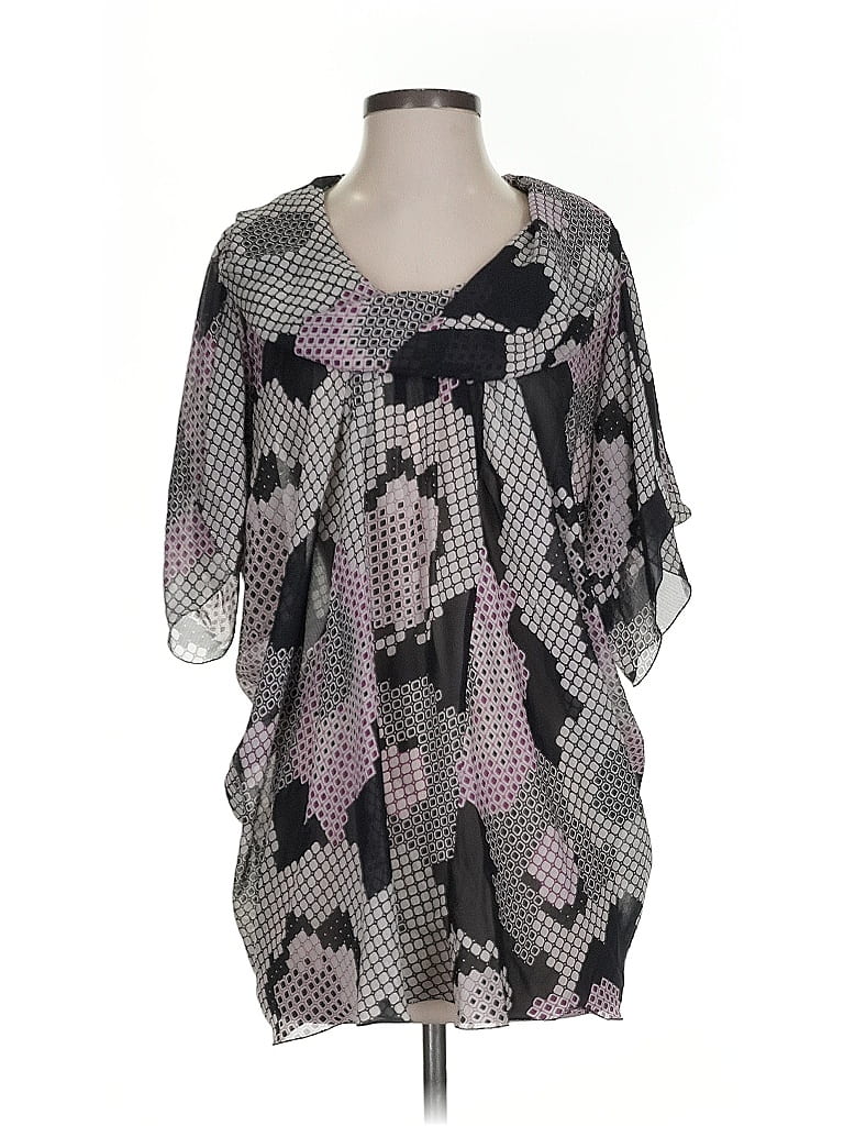 Pre-owned Poleci Kimono In Gray