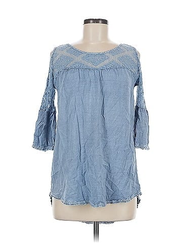 Earthbound Trading Co. 3/4 Sleeve Blouse (view 1)