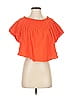 Apiece Apart Orange Short Sleeve Blouse Size 2 - photo 1
