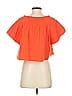 Apiece Apart Orange Short Sleeve Blouse Size 2 - photo 2
