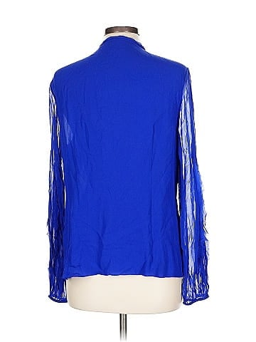 Elie Tahari Long Sleeve Silk Top (view 2)