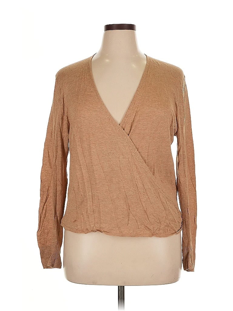 Nic + Zoe Tan Cardigan Size XL - photo 1