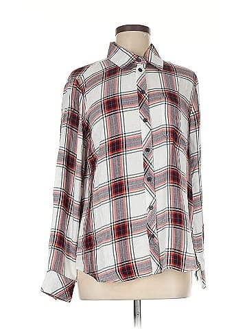 Cosmic Blue Love Long Sleeve Button-Down Shirt (view 1)