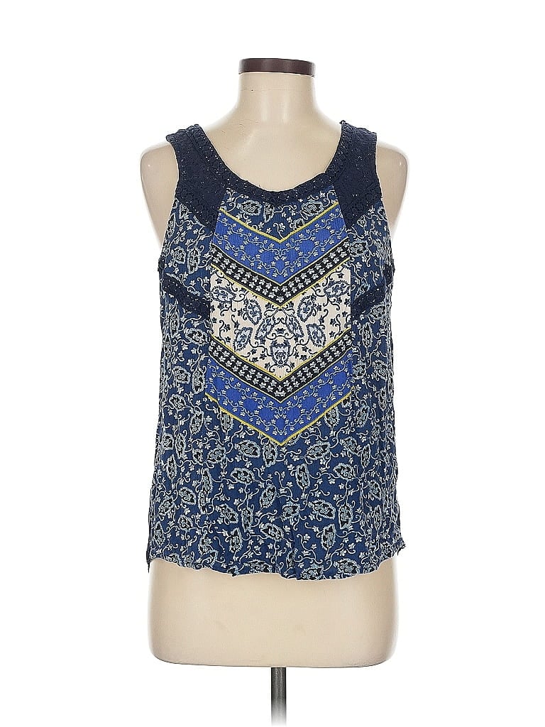 Pre-owned Maurices Sleeveless Blouse In Blue