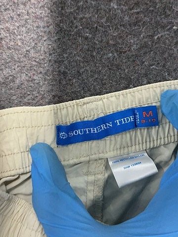 Southern Tide 100% Nylon Yellow Khaki Shorts Size M