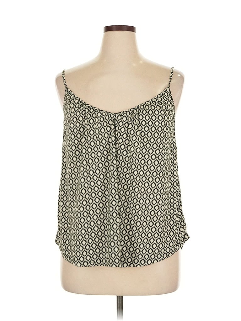 H&M Pre-owned Tank Top Green Strapless Neckline Tops