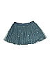 Stella McCartney 100% Polyester Stars Teal Blue Skirt Size 8 - photo 1
