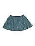 Stella McCartney 100% Polyester Stars Teal Blue Skirt Size 8 - photo 2