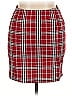 Shein Curve Plaid Red Casual Skirt Size 1X - photo 1