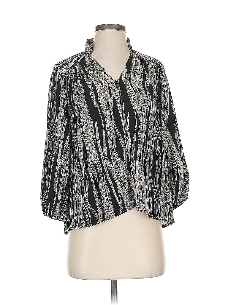 Pre-owned W118 By Walter Baker 3/4 Sleeve Blouse In Gray