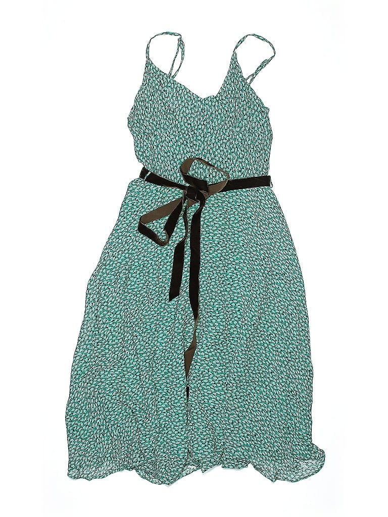 George 100% Rayon Polka Dots Teal Dress Size 8 - photo 1