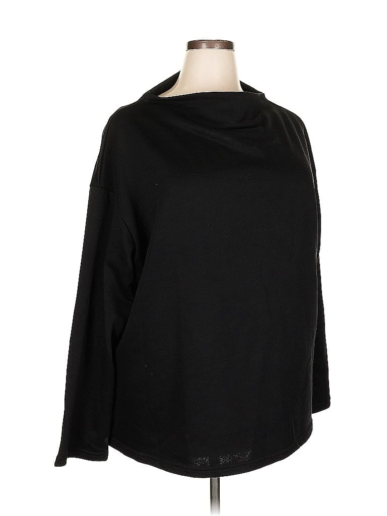 Pre-owned Oshoplive Poncho In Black