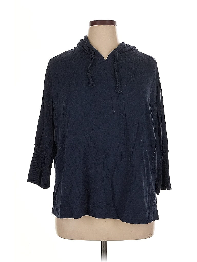 Pre-owned Terra & Sky Poncho In Blue