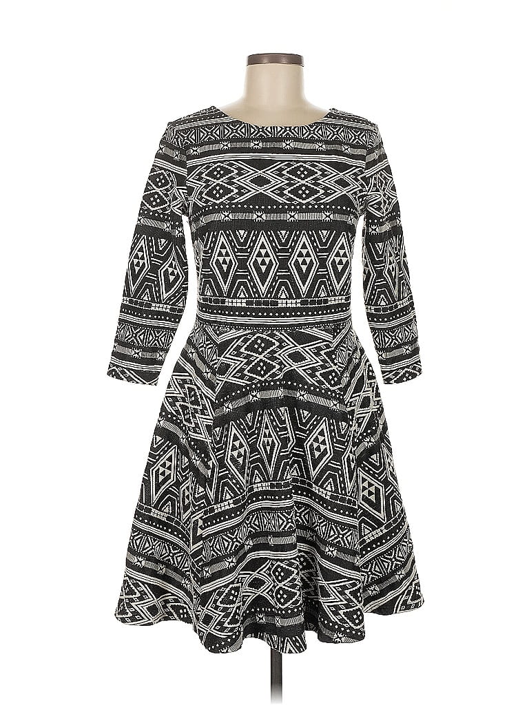 Pre-owned H&m Casual Dress In Gray
