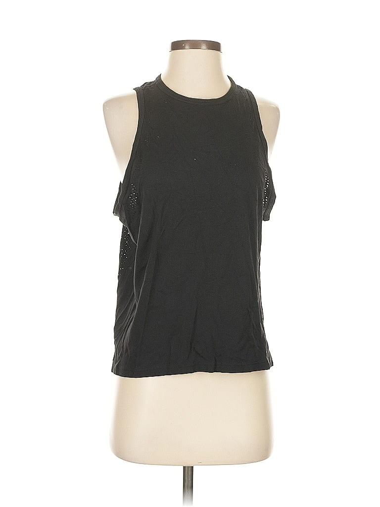 Pre-owned Victoria's Secret Pink Sleeveless T-shirt In Black