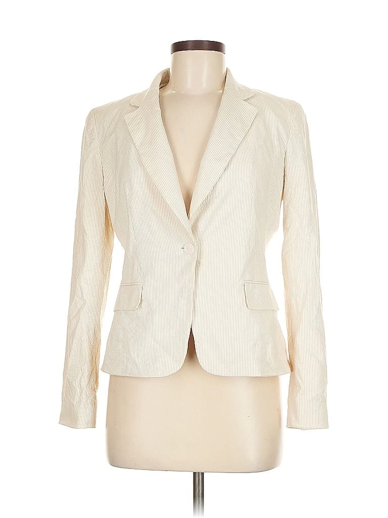 Pre-owned Tahari Blazer Jacket In White