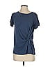 Mystree Blue Short Sleeve Top Size S - photo 1