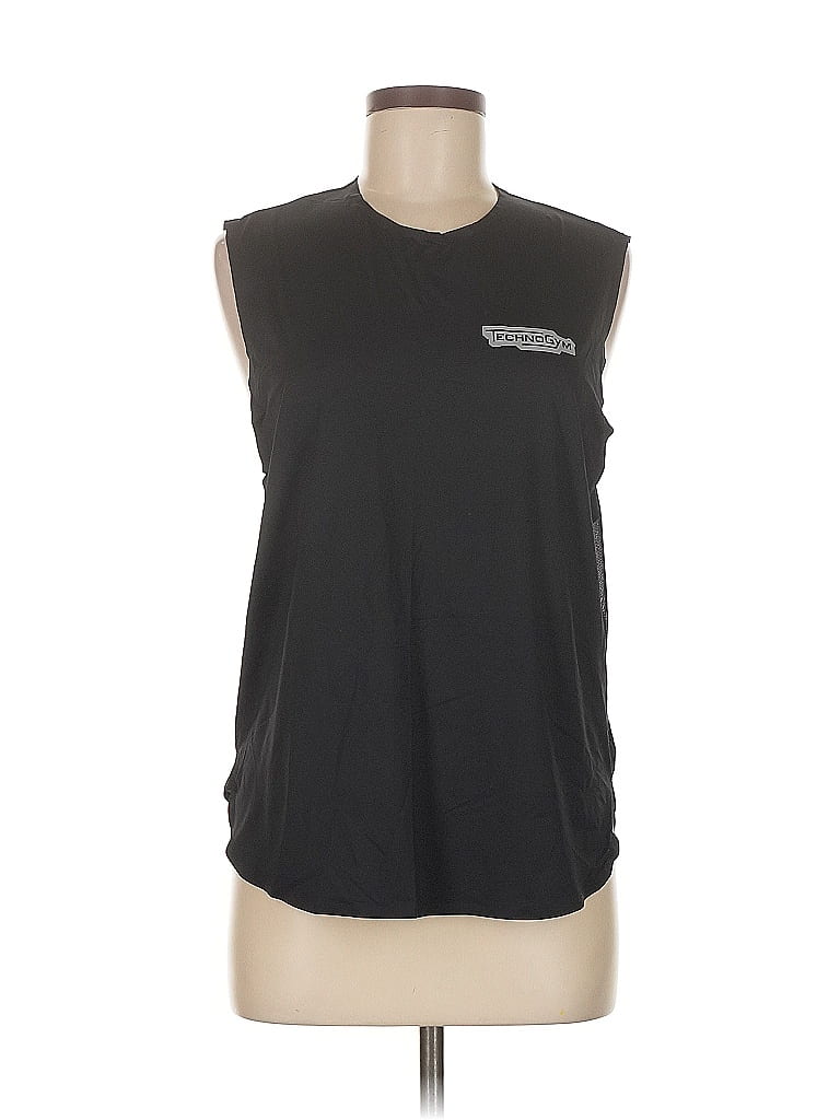 Pre-owned Assorted Brands Sleeveless T-shirt In Black