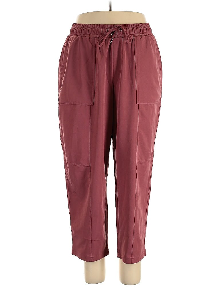 Pre-owned Mondetta Casual Pants In Burgundy