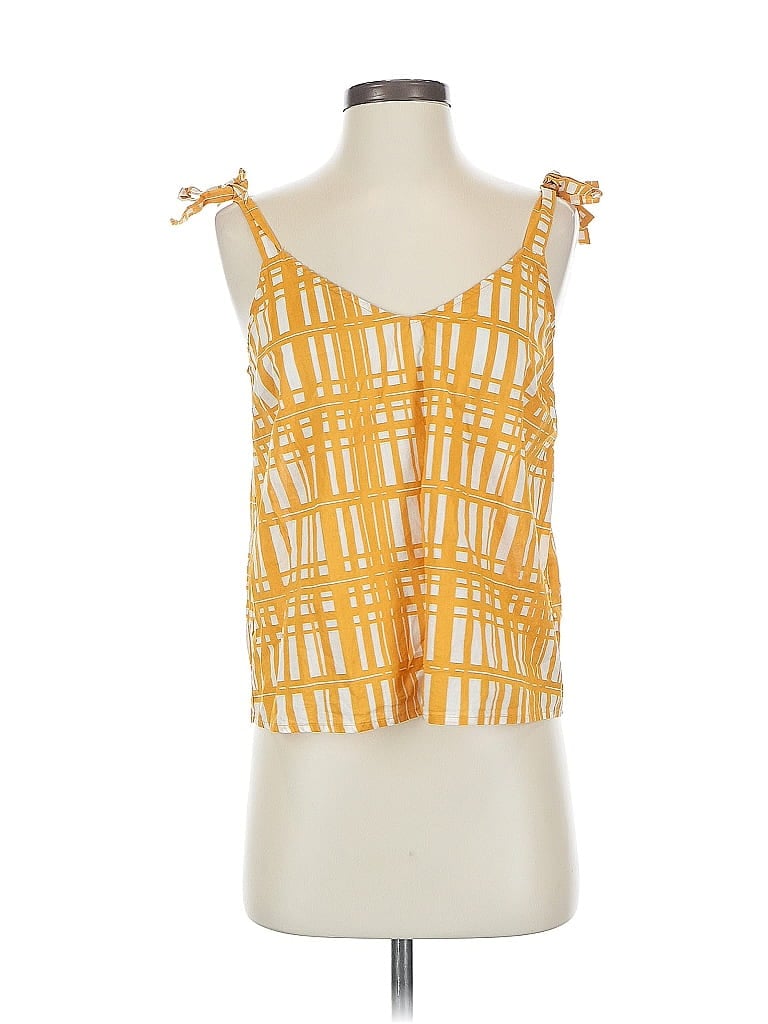 Pre-owned Universal Thread Sleeveless Blouse In Yellow