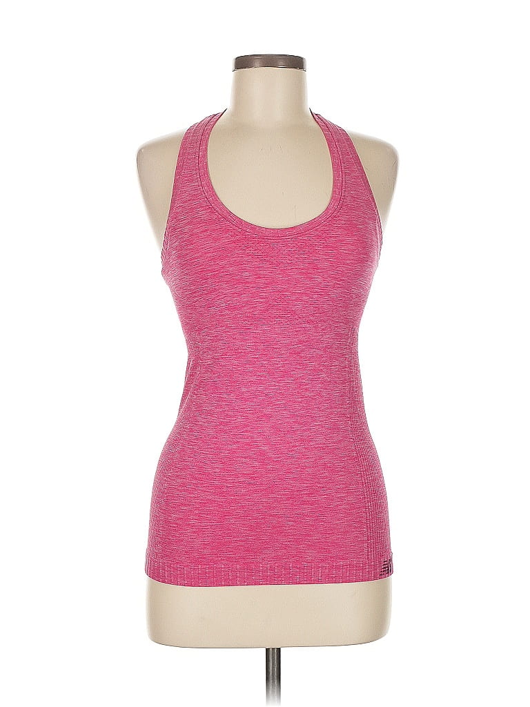 Click to view more detailed imagery on our partner's website Pre-owned New Balance Tank Top Pink Halter Neckline Tops