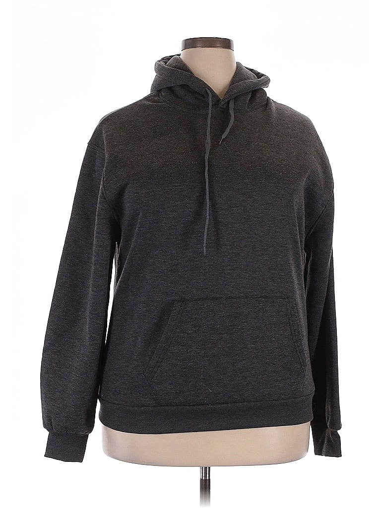 Pre-owned Assorted Brands Pullover Hoodie In Gray