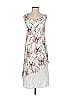 JM Collection 100% Rayon Print White Casual Dress Size S - photo 1