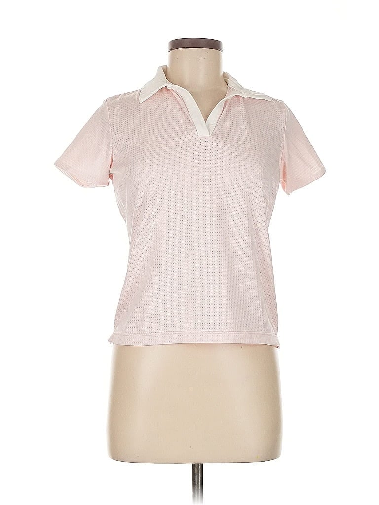 Pre-owned Nike Short Sleeve Polo Shirt In Pink