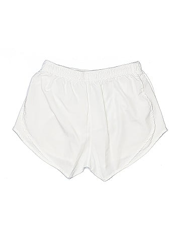 Nike Solid White Athletic Shorts Size M