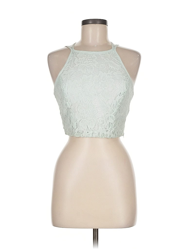 Pre-owned Speechless Sleeveless Blouse In Green