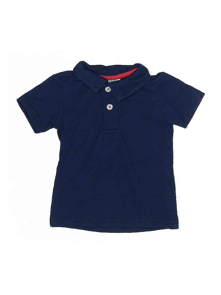 Pre-owned Little Lad Babies' Short Sleeve Top Blue Tops