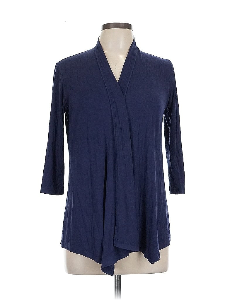 Pre-owned Assorted Brands Cardigan Sweater In Blue