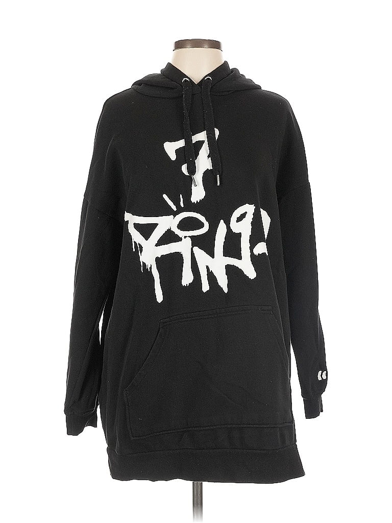 Pre-owned Assorted Brands Pullover Hoodie In Black