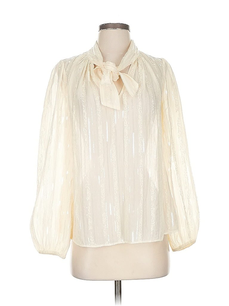 Pre-owned Shoshanna 3/4 Sleeve Blouse In White