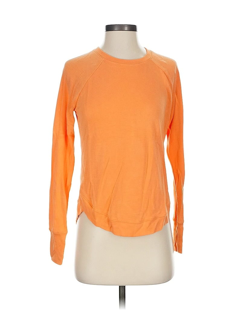 Pre-owned Athleta Long Sleeve T-shirt In Orange