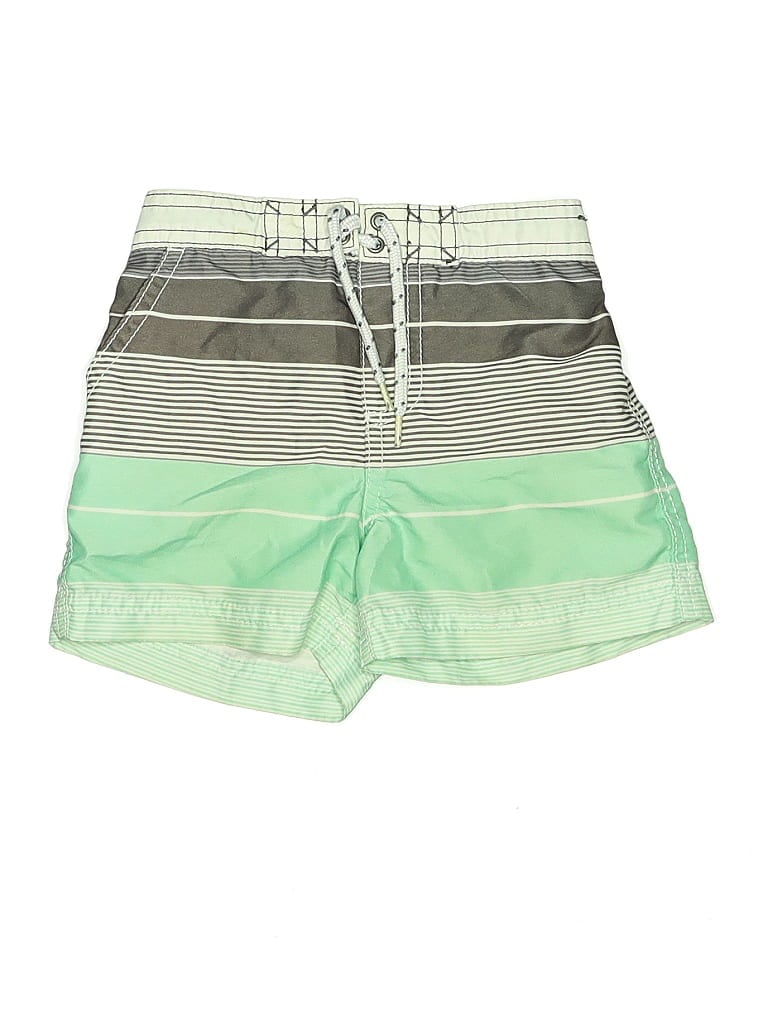 Pre-owned Carter's Kids' Board Shorts In Green