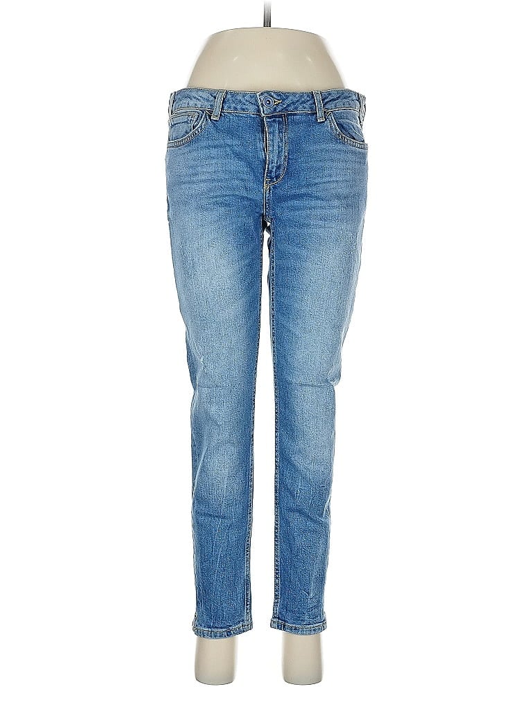 Pre-owned Zara Basic Jeans In Blue