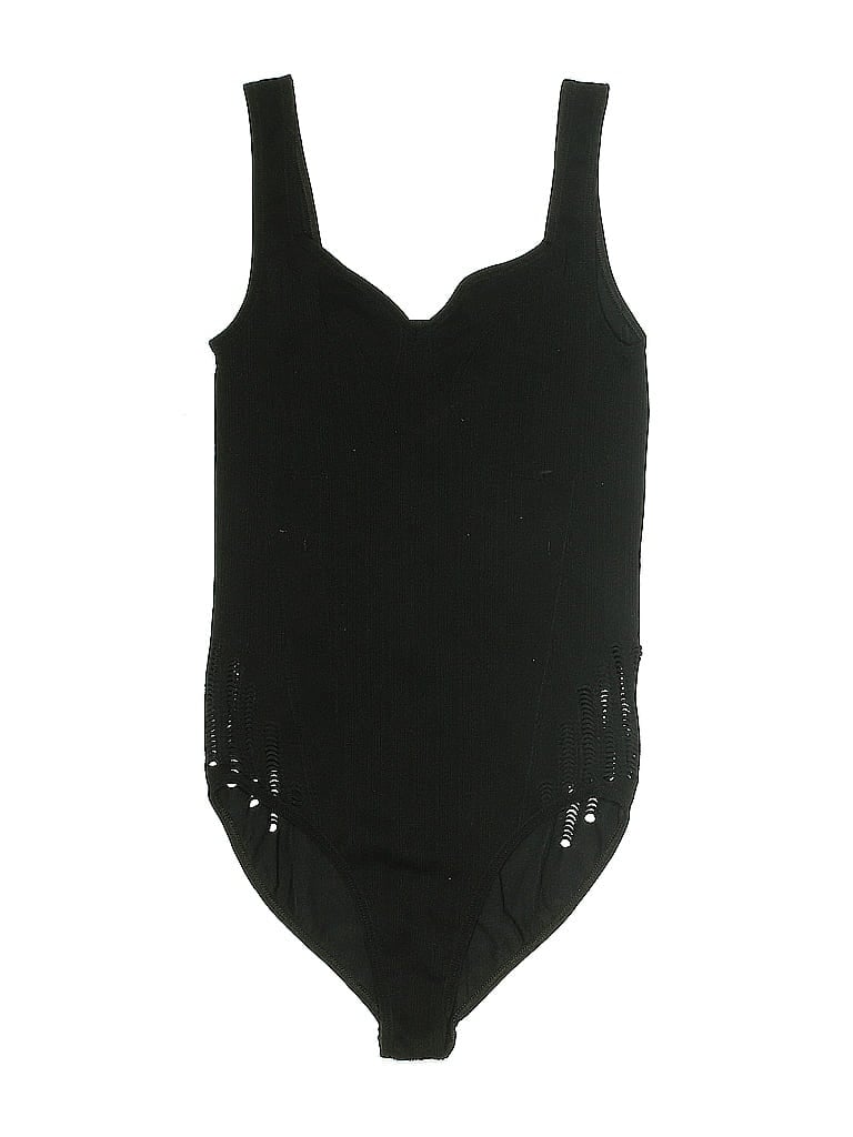 Pre-owned By Anthropologie Bodysuit In Black