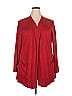 Terra & Sky Red Cardigan Size 2X - photo 1