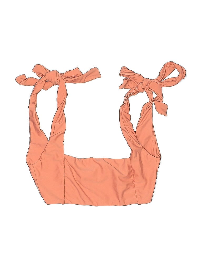 TULAROSA Pre-owned Swimsuit Top Orange Swimwear