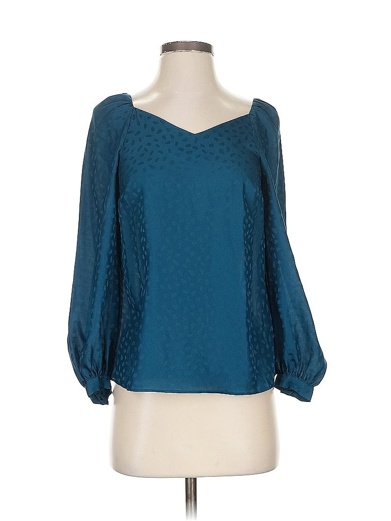 Click to view more detailed imagery on our partner's website Pre-owned Ann Taylor 3/4 Sleeve Blouse In Blue