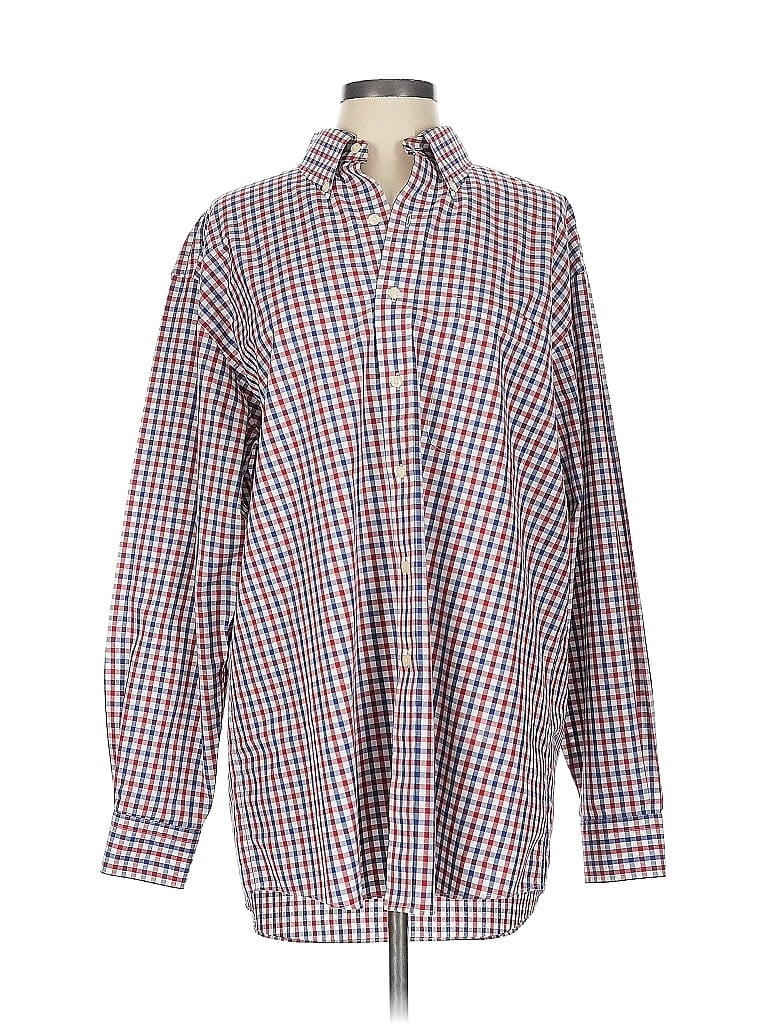 JOS. A. BANK Pre-owned Long Sleeve Button Down Shirt In Red