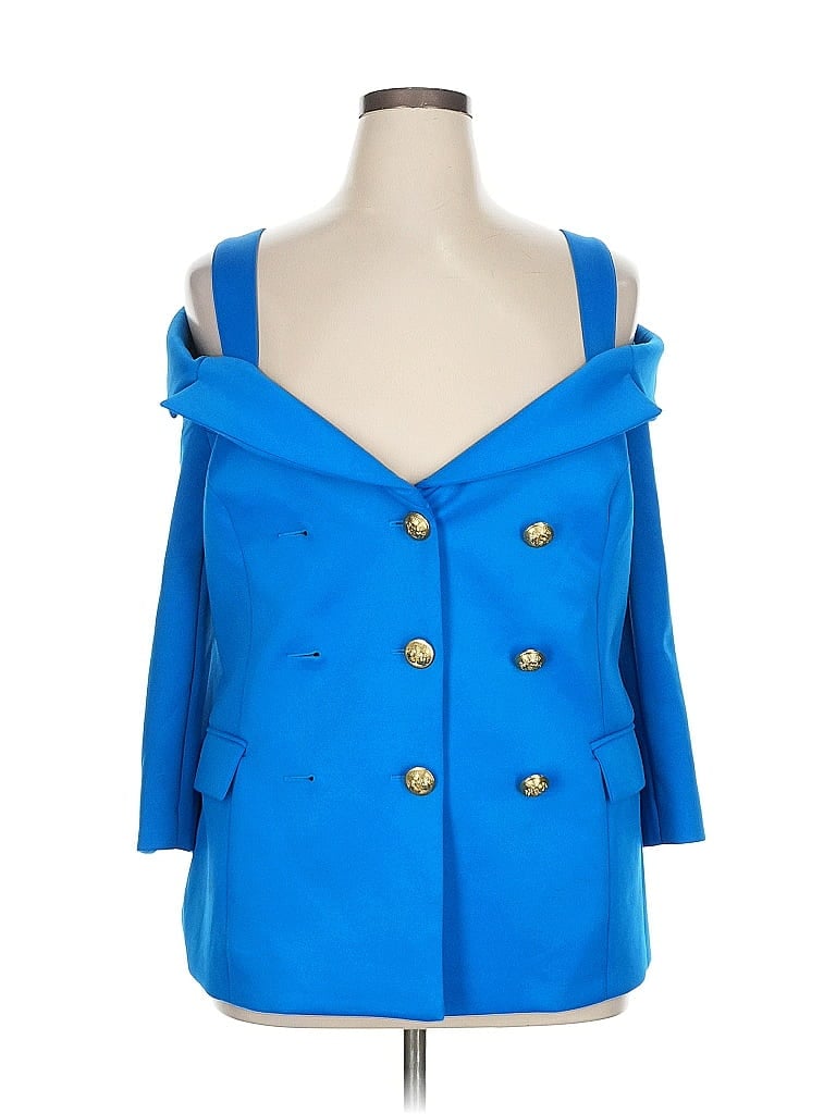 Pre-owned Alexia Admor Coat In Blue