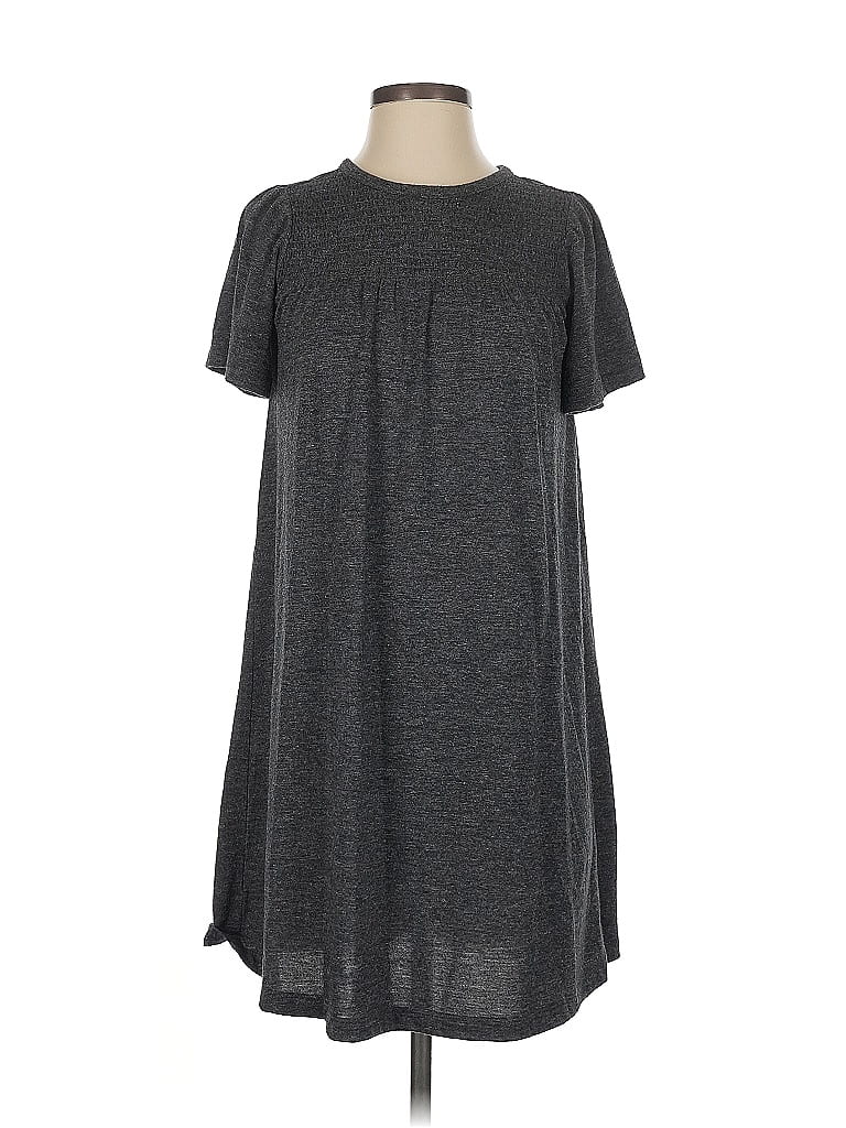 Pre-owned Ann Taylor Loft Casual Dress In Gray