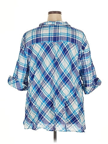 Liz & Me 3/4 Sleeve Button-Down Shirt (view 2)
