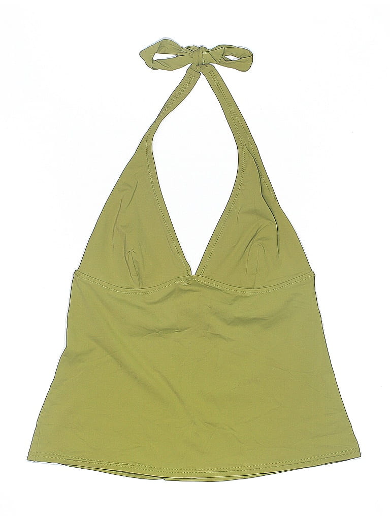 Lands' End Solid Green Swimsuit Top Size S 59 off ThredUp