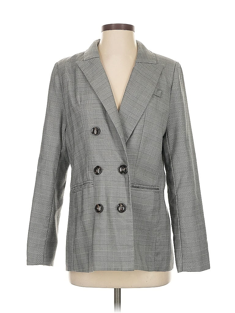Pre-owned Aqua Blazer Jacket In Gray